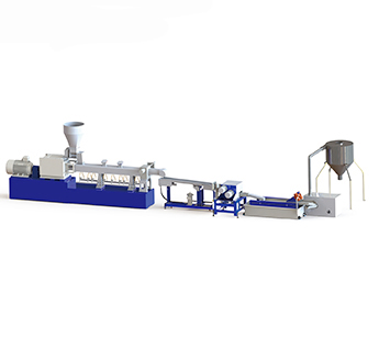 PURUI TSSK PET flakes and PET lumps pelletizing
