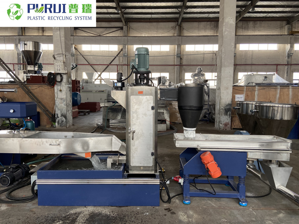 plastic recycling machine for waste PP PE films
